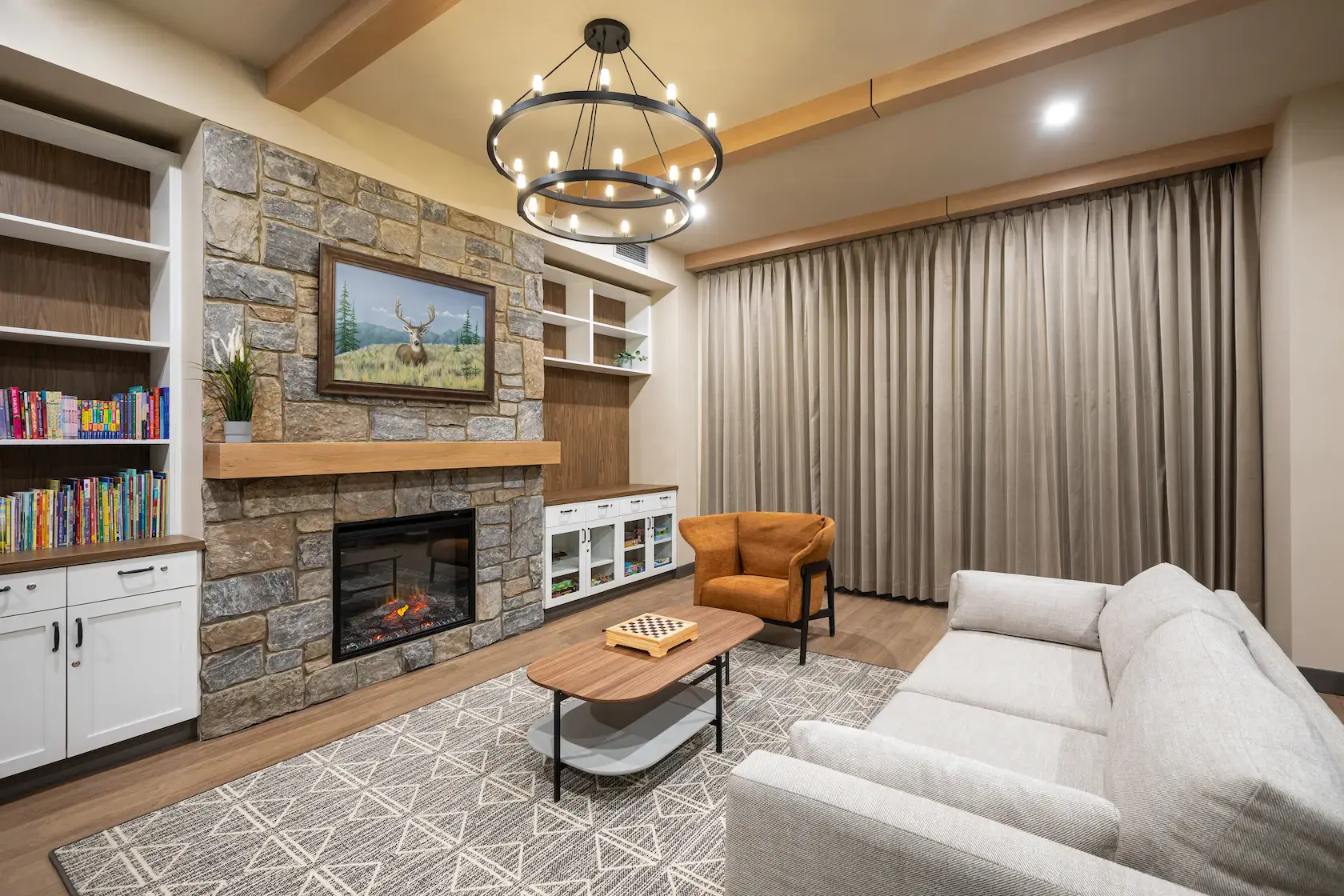 Photo of the Den in the Ronald McDonald House