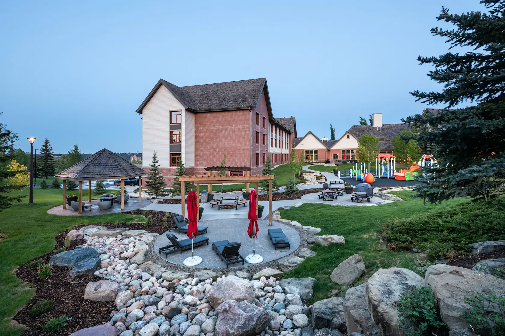 Photo of the Outdoor Amenities in the Ronald McDonald House
